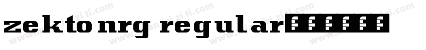 zektonrg regular字体转换